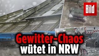 Ausnahmezustand in Wuppertal  Unwetter über NRW  So gehts weiter [upl. by Ahsirt200]