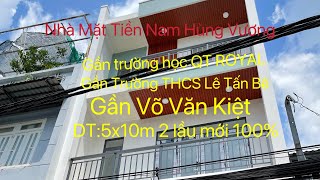 Nhà Mặt Tiền Nam Hùng Vương An Lạc 5x10m 2 lầu mới 100 gần trường học QT YORAL và Lê Tấn Bê [upl. by Ahtnicaj]