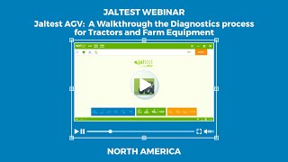 JALTEST WEBINAR  AGV A walkthrough the Diagnostics process for Tractors and Farm Equipment [upl. by Studley]