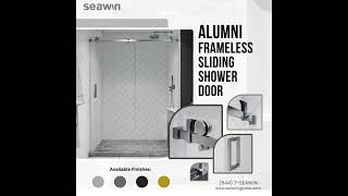 Alumni Frameless Sliding Shower Door [upl. by Nurat282]