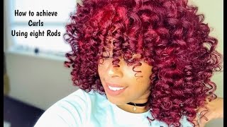 How to achieve curls using only eight perm rodsperm rod cheat [upl. by Ijuy]