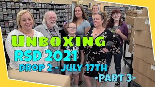 Unboxing Record Store Day 2021 Drop 2  July 17th  Vinyl Records  RSD [upl. by Dickey]