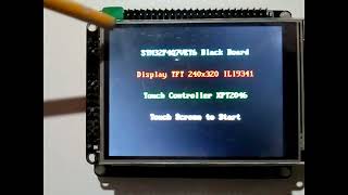 STM32F407VET6 Black  ILI9341 FSMC  Touch Screen  Test [upl. by Steady]