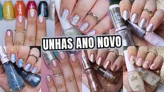 7 UNHAS DECORADAS FÁCEIS DE ANO NOVO [upl. by Hannover]