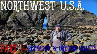 Northwest USA  Part 14 REDWOOD amp OREGON COASTS [upl. by Arikahs]