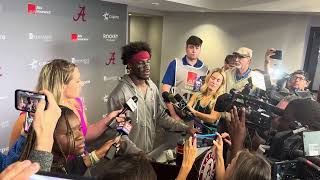 Alabama WR Germie Bernard Interview  South Carolina Postgame [upl. by Dduj]