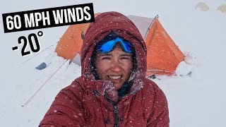 Surviving a SEVERE STORM in a Tent in Antarctica  60mph Wind [upl. by Angelina]