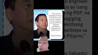 Philip Salvador tatakbong senador [upl. by Amluz656]