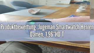 Produktbewertung Jugeman Smartwatch Herren Damen 196quotHD Touch Fitnessuhr mit Telefonfunktion Sma [upl. by Tonneson]