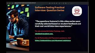 QA Practical Interview Questions Series 1 Weekly releases What is your Test Automation Strategy [upl. by Arni]