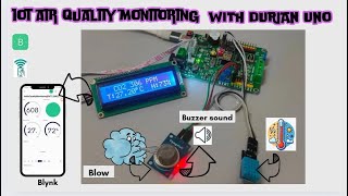 IOT AIR QUALITY MONITORING WITH DURIAN UNO [upl. by Slater75]