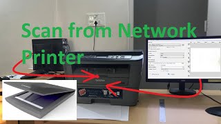 How to Scan in Network Printer  How to Scan from Network Shared Printer [upl. by Royal]