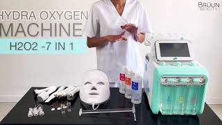 How to SET UP 2 Hydra Aqua Peeling Facial Machine 7 in 1 Tutorial  h2o2 Facial Machine [upl. by Eelanej]