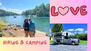 LOVE HIKING WELLESLEY ISLAND STATE PARK amp CAMPING WITH OUR 1172 LANCE TRUCK CAMPER [upl. by Eulalie]