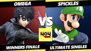 4o4 Weekly 20 WINNERS FINALS  Omega Joker Vs Spickles Luigi Smash Ultimate  SSBU [upl. by Paddie698]