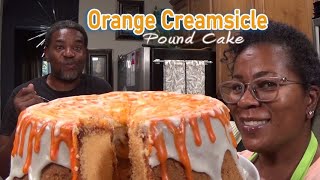 Orange Creamsicle Pound Cake  It Tastes Like The PushUp Ice Cream From The Ice Cream Truck🧡 [upl. by Harpp]