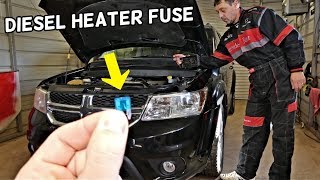 WHERE IS THE FUSE FOR THE FUEL HEATER ON DODGE JOURNEY FIAT FREEMONT [upl. by Bamberger614]