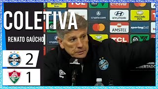 AO VIVO COLETIVA RENATO GAÚCHO  PÓS JOGO  GRÊMIO 2 x 1 FLUMINENSE  Libertadores 2024 [upl. by Dirrej410]