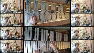 Loiseau Qui Danse by Tennyson  Vibraphone cover with Glock and Brass [upl. by Vassell]