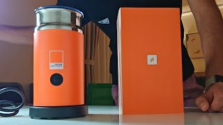 Unboxing Nespresso Aeroccino 3 Limited Edition Pantone Mandarin Orange  Summer 2024 Milk Frother⛱️🌞 [upl. by Aisinoid716]