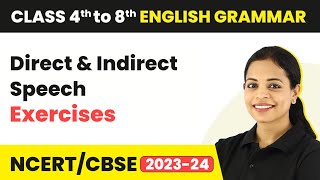 Direct and Indirect Speech Exercise for Class 7  English Grammar Class 7 [upl. by Jenelle]