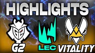 G2 ESPORTS VS VITALITY HIGHLIGHTS LEC 2024 SUMMER SEASON JORNADA 8  LEAGUE OF LEGENDS  ESPAÑOL [upl. by Sapers822]