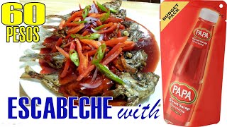 ESCABECHE WITH SWEET SARAP BANANA KETCHUP  SWEET amp SOUR FISH  MS CHE [upl. by Althee]