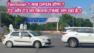 when will delhi Airport Terminal1 reopen  Rush at T2 and T3 [upl. by Wynn827]