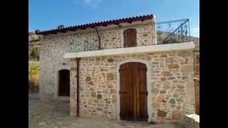 Seaside Real Estate in Greece  Traditional stone house for sale in Crete [upl. by Mellen]