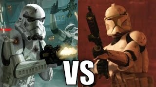 Stormtroopers vs Clone Troopers Phase 1  Star Wars Versus [upl. by Malony]