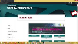 Matriculación MOOC Inteligencia Artificial en el aula [upl. by Seavey638]