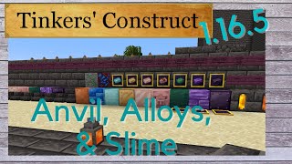 Tinkers Construct 1165  Alloying Anvils amp Slime Islands  Minecraft Mod Spotlight [upl. by Glogau]