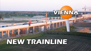 Construction of a NEW TRAINLINE in the middle of NOWHERE  CINEMATIC TIMELAPSE  Seetadt Aspern [upl. by Aihtniroc]