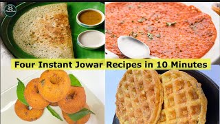 Instant Jowar Recipe in 10 Minutes  Instant Jowar Dosa  Instant Jowar Tomato Dosa  Jowar recipes [upl. by Janik]