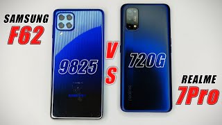 samsung f62 vs realme 7 pro speed test  Samsung F62 Speedtest  Exynos 9825 vs Snapdragon 720G [upl. by Auqinihs]