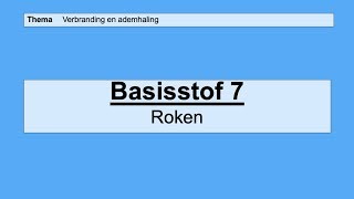 VMBO HAVO 2  Verbranding en ademhaling  Basisstof 7 Roken [upl. by Migeon]