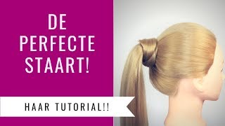 ZO MAAK JE DE PERFECTE STAART IN JE HAAR  TUTORIAL  Dazzling Beauty [upl. by Damal966]