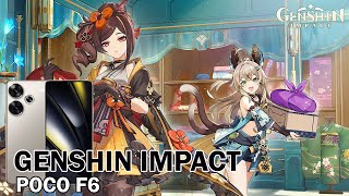 GENSHIN IMPACT ON POCO F6 ULTRA GRAPHIC SETTING  GAMEPLAY GENSHIN IMPACT POCO F6 [upl. by Llecram]