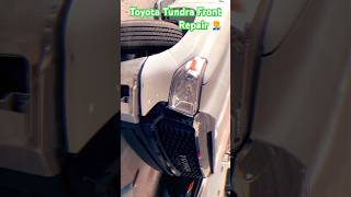 Toyota Tundra  How to Fix the Front End  Step by Step automobile shorts video [upl. by Acirfa]