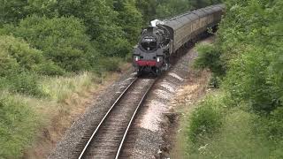 A short trip on the Dartmouth Steam Railway 4K [upl. by Ellevehs]