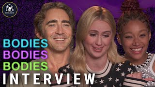 Bodies Bodies Bodies Interviews With Amandla Stenberg Lee Pace Maria Bakalova And More [upl. by Fenwick]