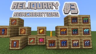 Atualização Reliquary Reincarnations Addon V3 Minecraft Bedrock [upl. by Bertine894]