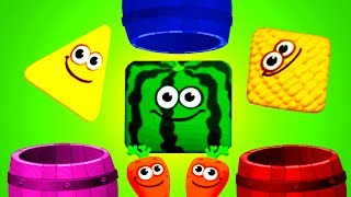 Fun Baby Learn Colors Shapes Numbers Game with Fun Fruits Animal Match Up Funny Food 2 [upl. by Coopersmith]