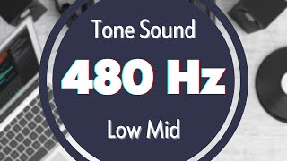 480 Hz Frequency Sound Tone Audio Signal Sine Waveform Low MID [upl. by Karry612]