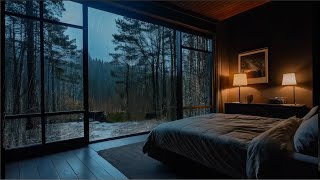 Rain Sounds for Deep Sleep Calming Piano Music with Rain Falls Outside the Forest Relaxing Music244 [upl. by Eugenle]