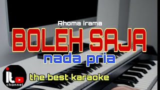 BOLEH SAJA karaoke nada pria [upl. by Aysab]