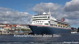 Kreuzfahrttradition in Travemünde  musikalische Verabschiedung der Braemar [upl. by Koblas]