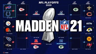 2021 NFL Playoffs but its decided by Madden [upl. by Hayotal]