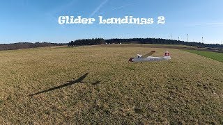 Glider Landings 2 Fafnir Reiher III Ka 6E SF 27 [upl. by Anelleh]