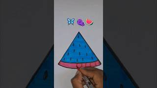 🦋🍇🍉So Satisfying Creativity shorts youtubeshorts viral trending drawing [upl. by Ajdan]